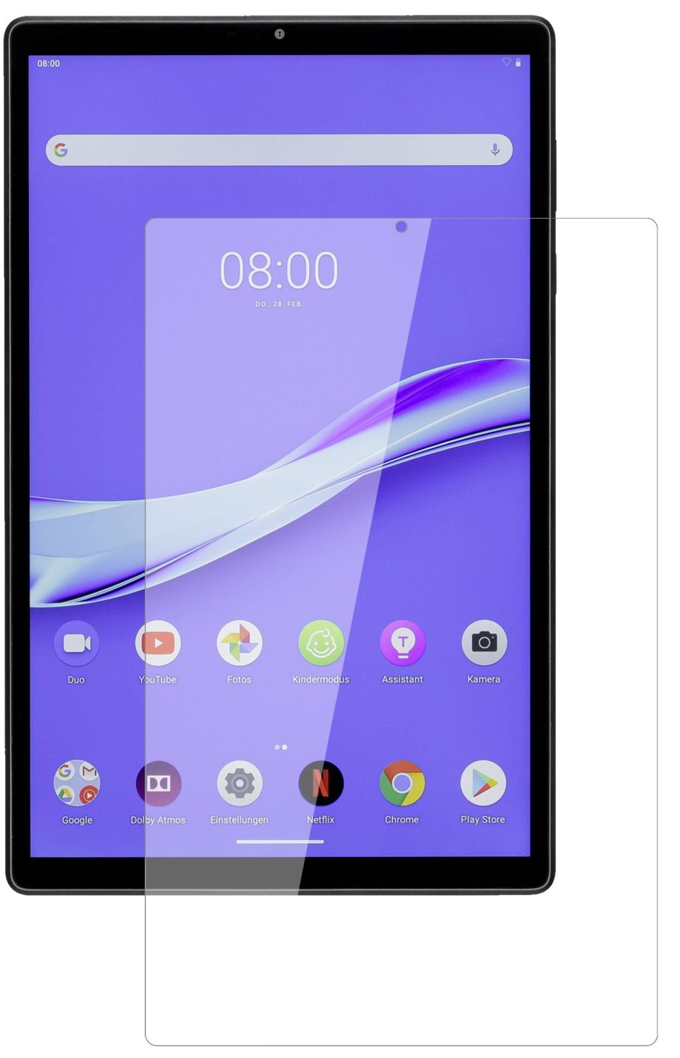 1x 9H Schutzfolie für Lenovo M10 Plus Panzerfolie