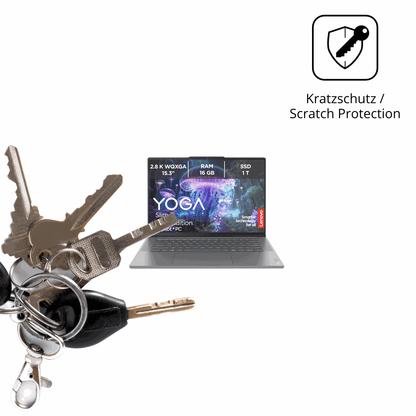 Schutz gegen Kratzer auf dem Lenovo Slim 7i Ultra Gen 11 14 Zoll Glas durch Schlüssel oder Ähnliches
