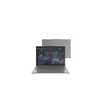 LenovoSlim 7i Ultra Gen 11 14 Zoll mit aufgebrachtem dipos Displayschutz, der seitliche Einblicke blockiert