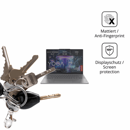 dipos Displayschutz für Lenovo Slim 7i Ultra Gen 11 14 Zoll, mattierte Oberfläche, Blickschutzfilter und perfekter Passform