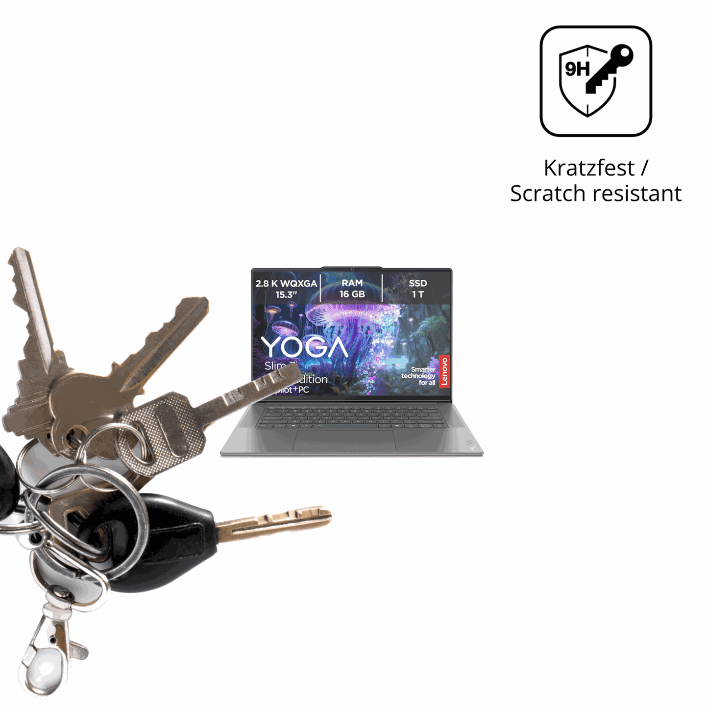 dipos Displayschutz für Lenovo Slim 7i Ultra Gen 11 14 Zoll, mattierte Oberfläche, robuste Festigkeit und perfekte Passform