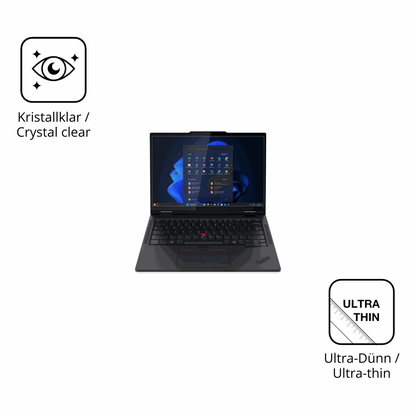 Dünne und klare Folie passend zugeschnitten für Lenovo T14s 2-in-1 G1