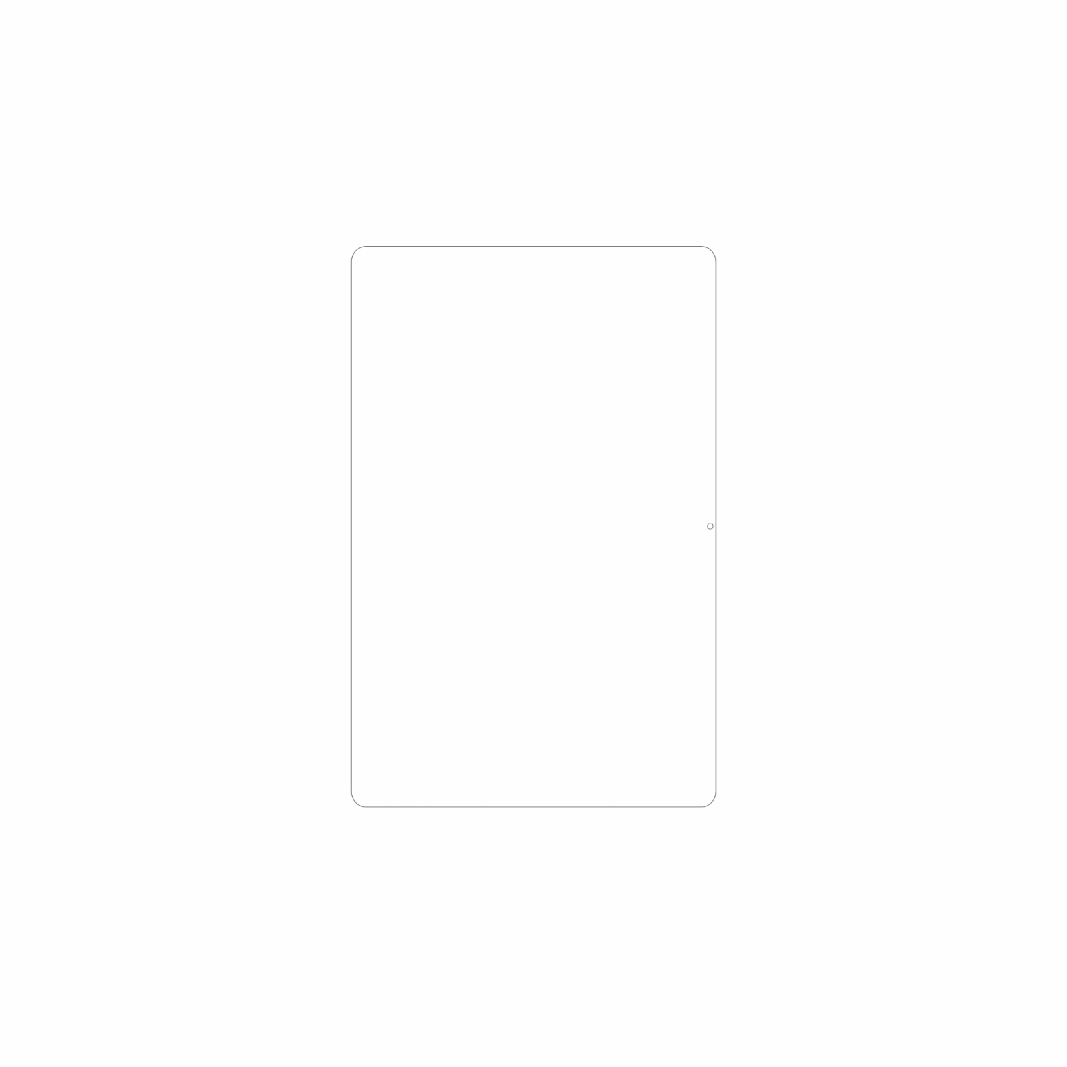 dipos Displayschutz für Lenovo Tab K12, mattierte Oberfläche, geringe Dicke und perfekte Passform