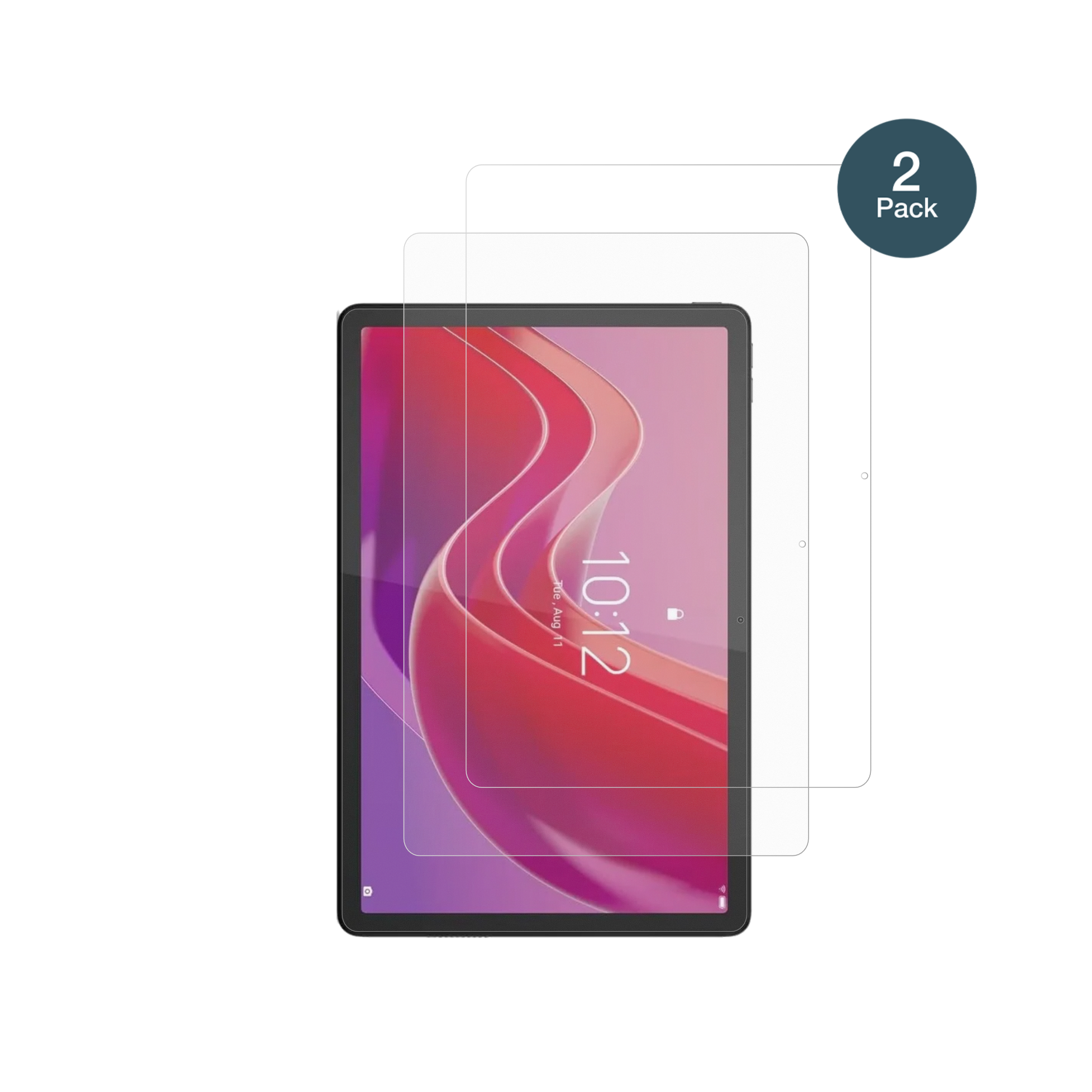 LenovoTab K12 mit aufgebrachter dipos Panzerfolie, die lästige Fingerabdrücke minimiert