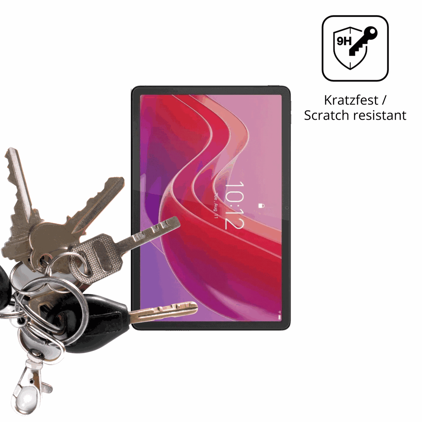 dipos Displayschutz für Lenovo Tab K12, mattierte Oberfläche, robuste Festigkeit und perfekte Passform