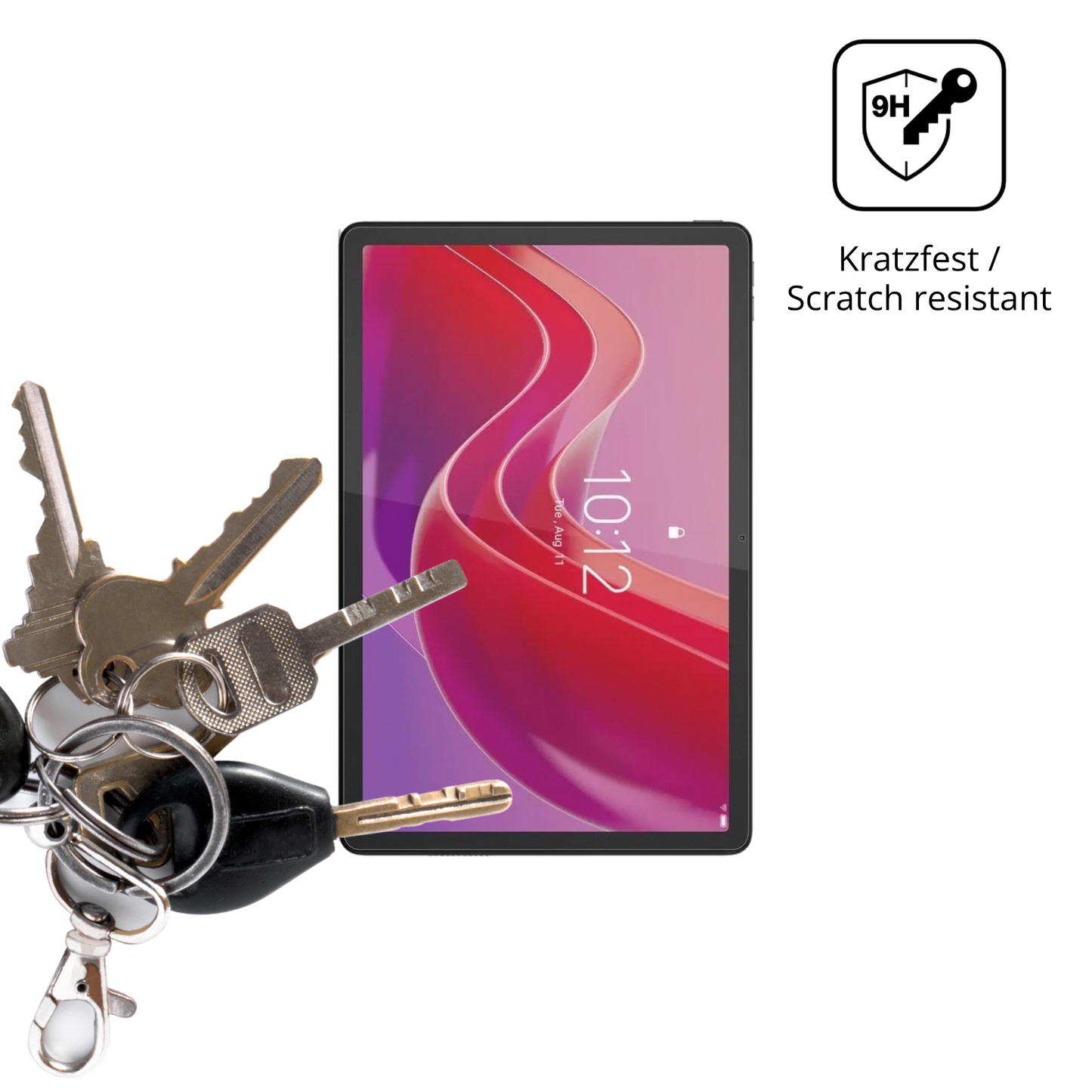 dipos Displayschutz für Lenovo Tab K12, mattierte Oberfläche, robuste Festigkeit und perfekte Passform