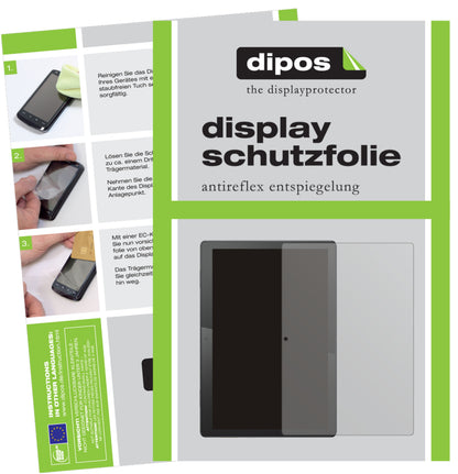 Matte Displayschutzfolie von dipos passend für Lenovo Tab M10, präziser Zuschnitt und blasenfrei montiert