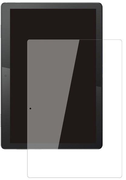LenovoTab M10 mit aufgebrachter dipos Flex Schutzfolie, glasklare Darstellung ohne Einschränkungen