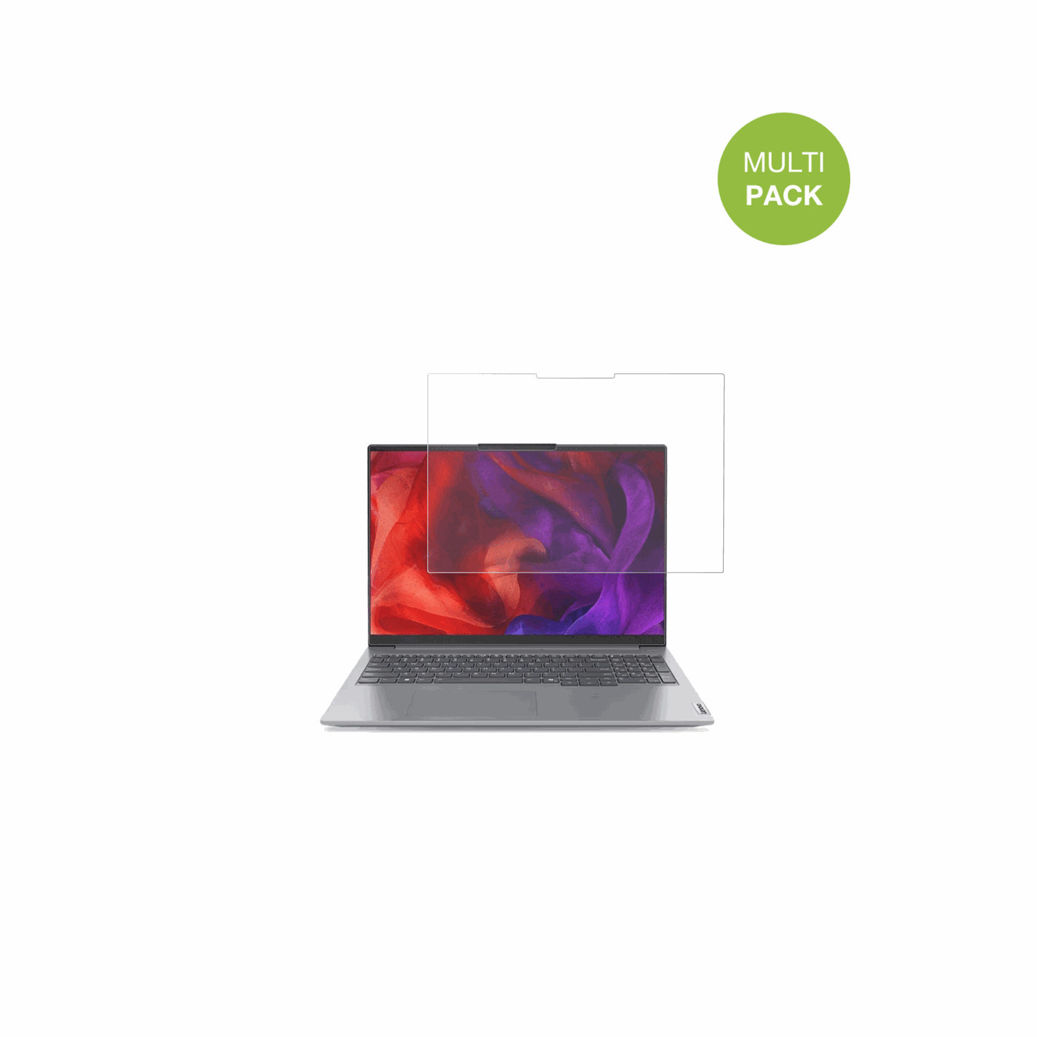 LenovoThinkBook 16 G7 mit aufgebrachter dipos Displayschutzfolie, die lästige Fingerabdrücke minimiert