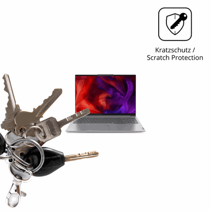 Schutz gegen Kratzer auf dem Lenovo ThinkBook 16 G7 Glas durch Schlüssel oder Ähnliches