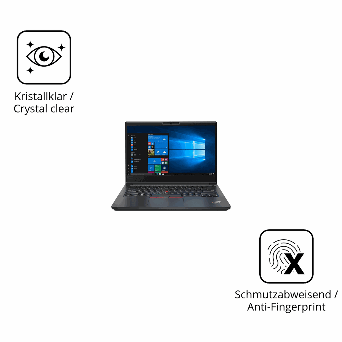 Flexible TPU-Folie passend zugeschnitten für Lenovo ThinkPad E14 Gen 1, vollständige Abdeckung