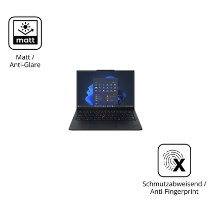 Dünne und entspiegelnde Folie passend zugeschnitten für Lenovo Thinkpad E14 Gen7 14 Zoll