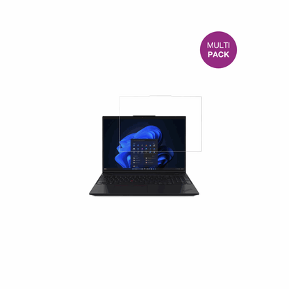 LenovoThinkPad L14 AMD G6 mit aufgebrachter dipos Displayschutzfolie, glasklare Darstellung ohne Einschränkungen