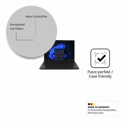Schutzfolie mit optimaler Passform, zur Verwendung mit Hüllen geeignet