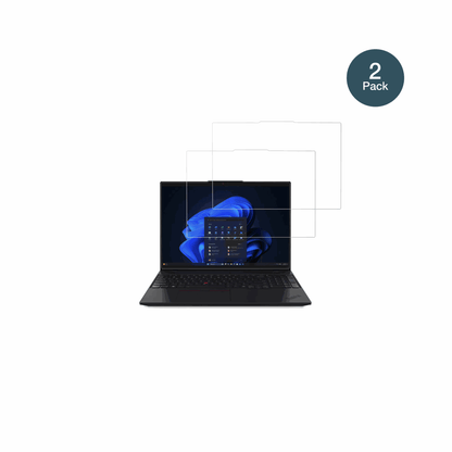 LenovoThinkPad L14 AMD G6 mit aufgebrachter dipos Flex Schutzfolie, glasklare Darstellung ohne Einschränkungen