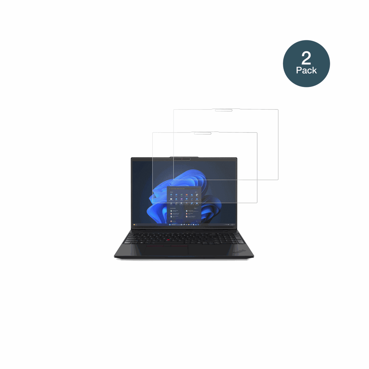 LenovoThinkPad L16 G2 mit aufgebrachter dipos Panzerfolie, die lästige Fingerabdrücke minimiert
