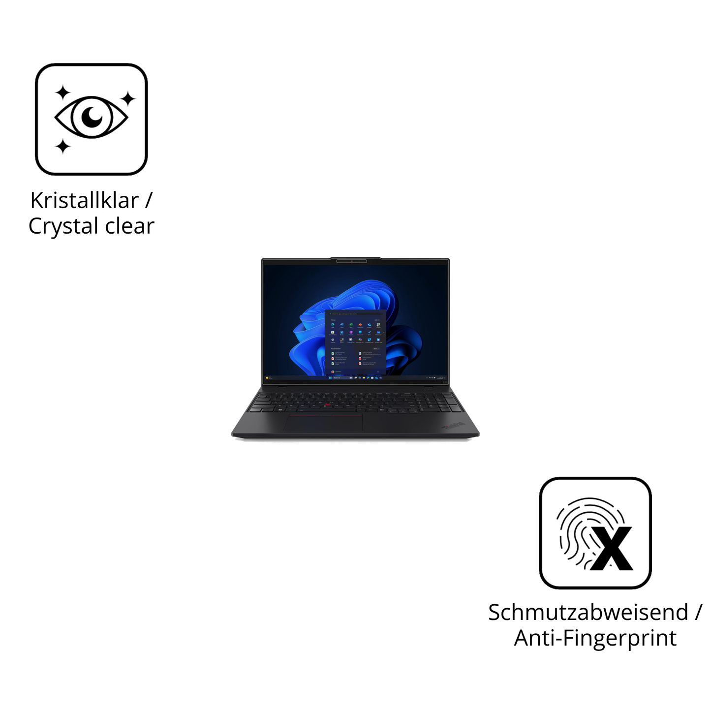 Flexible TPU-Folie passend zugeschnitten für Lenovo ThinkPad L16 G2, vollständige Abdeckung