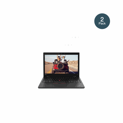 LenovoThinkPad L380 mit aufgebrachter dipos Panzerfolie, die lästige Fingerabdrücke minimiert