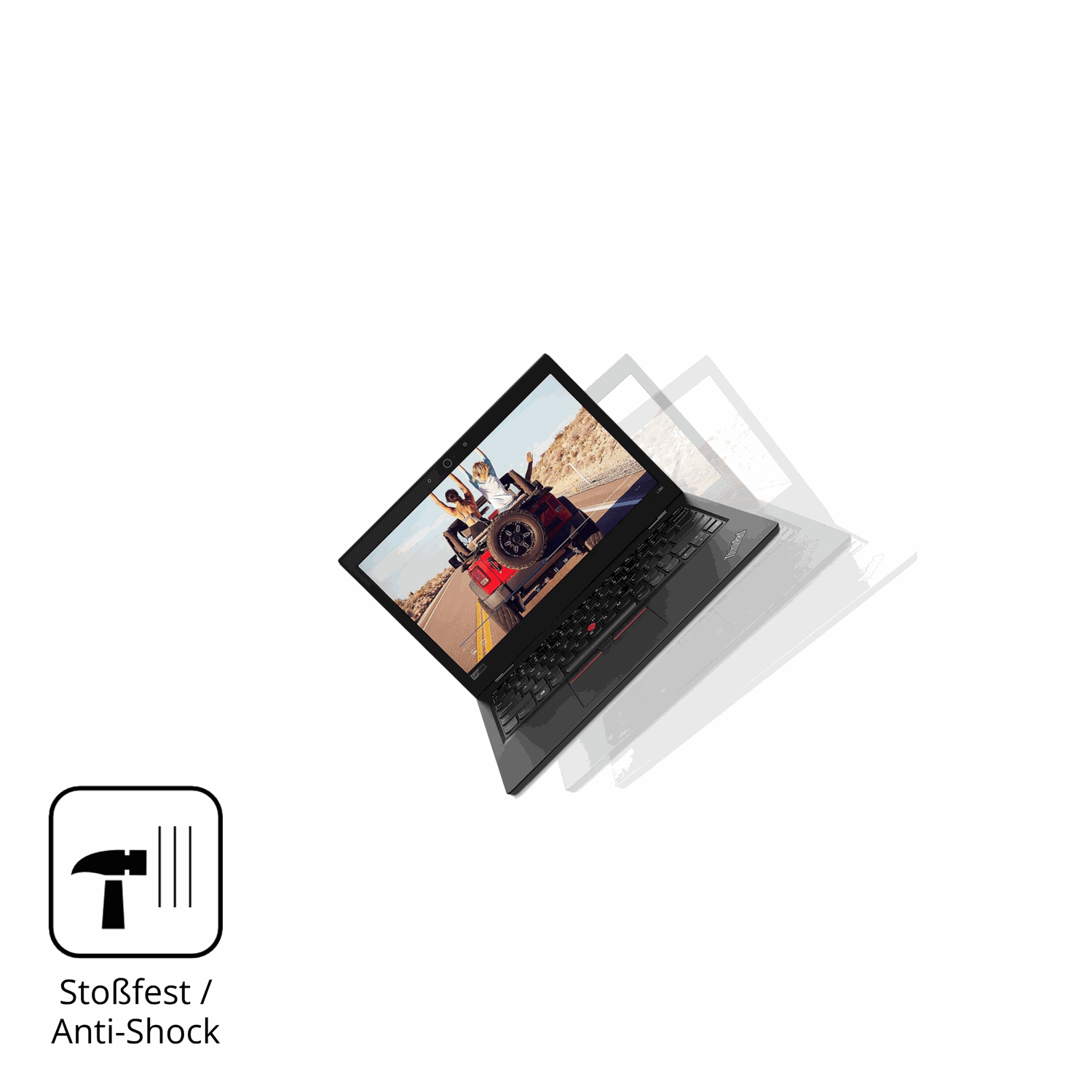 Schutz gegen Kratzer auf dem Lenovo ThinkPad L380 Glas durch Schlüssel, Stöße gegen die Tischkante oder Stürze