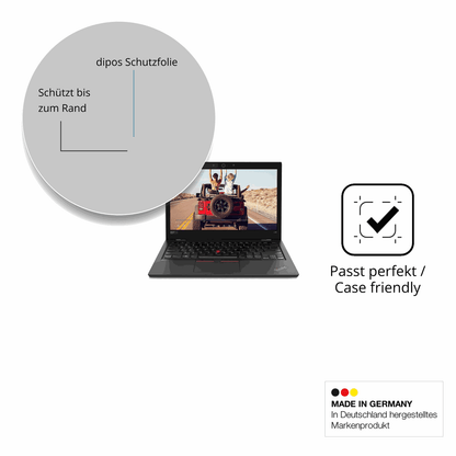 Schutzglasfolie mit optimaler Passform, zur Verwendung mit Hüllen geeignet