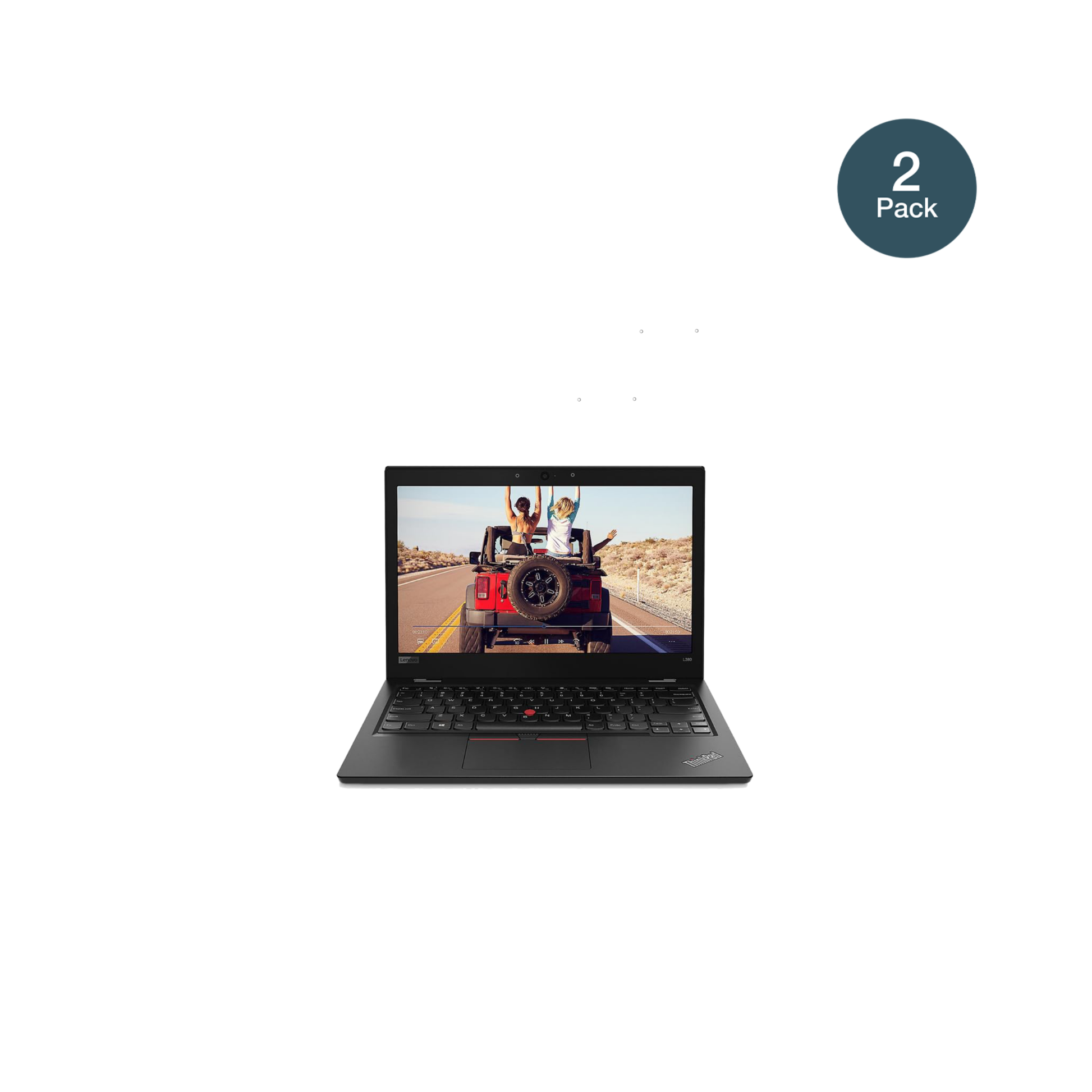 LenovoThinkPad L380 mit aufgebrachter dipos Flex Schutzfolie, glasklare Darstellung ohne Einschränkungen