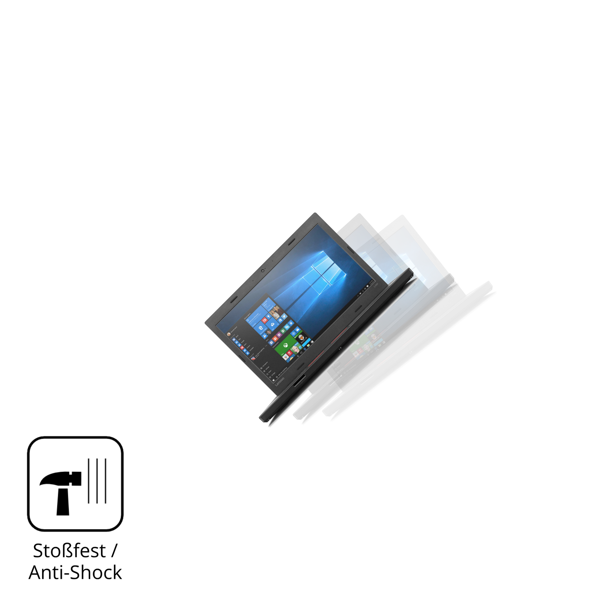 Schutz gegen Kratzer auf dem Lenovo ThinkPad L460 Glas durch Schlüssel, Stöße gegen die Tischkante oder Stürze