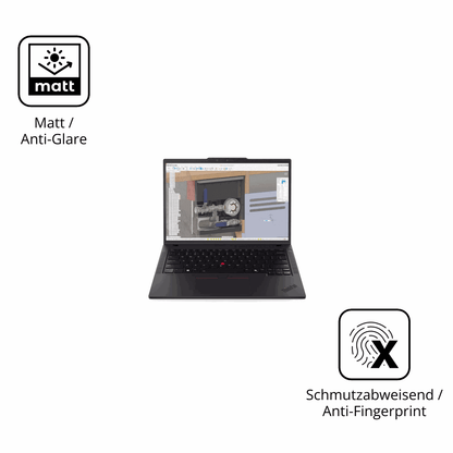 Dünne und entspiegelnde Folie passend zugeschnitten für Lenovo ThinkPad P14s Gen 6 14 Zoll