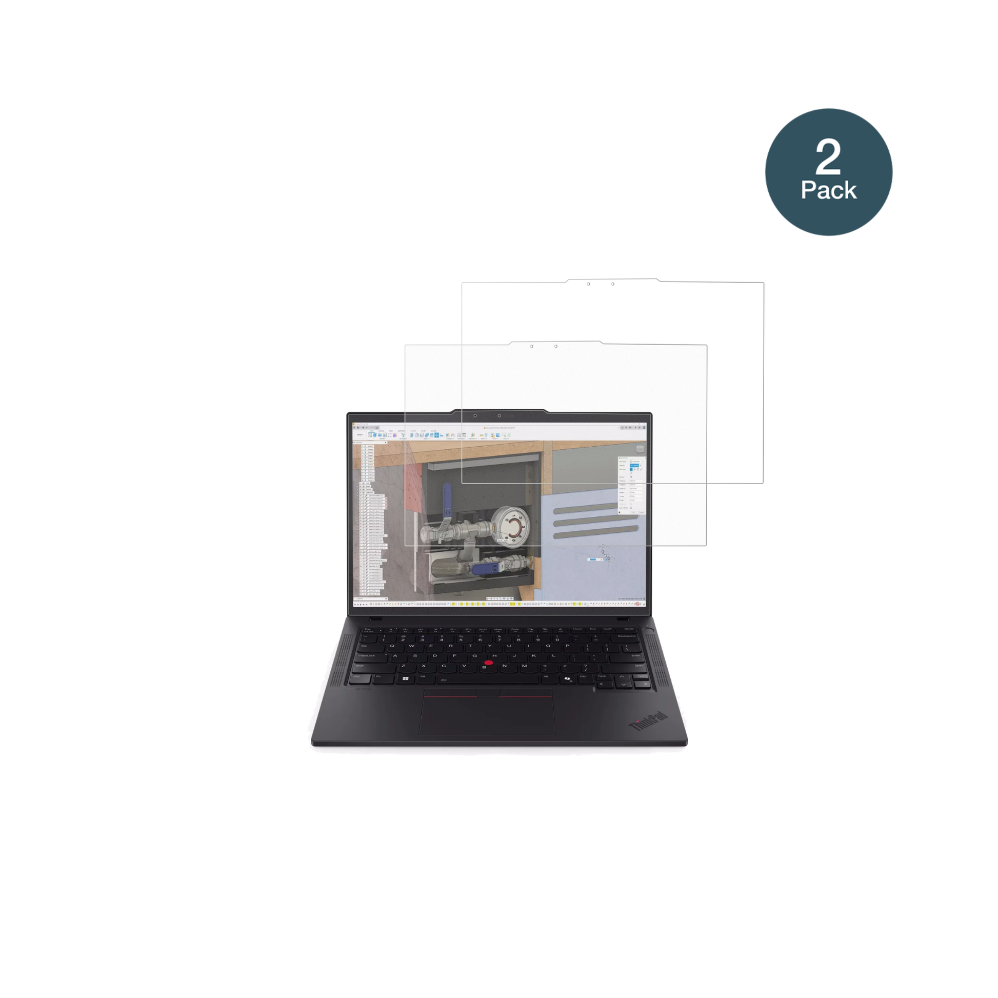 LenovoThinkPad P14s Gen 6 14 Zoll mit aufgebrachter dipos Panzerfolie, die lästige Fingerabdrücke minimiert