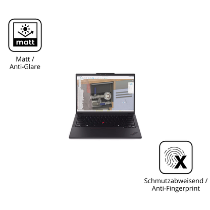 9H Hartbeschichtete, flexible Folie passend zugeschnitten für Lenovo ThinkPad P14s Gen 6 14 Zoll