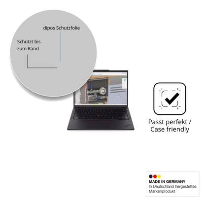 Schutzglasfolie mit optimaler Passform, zur Verwendung mit Hüllen geeignet