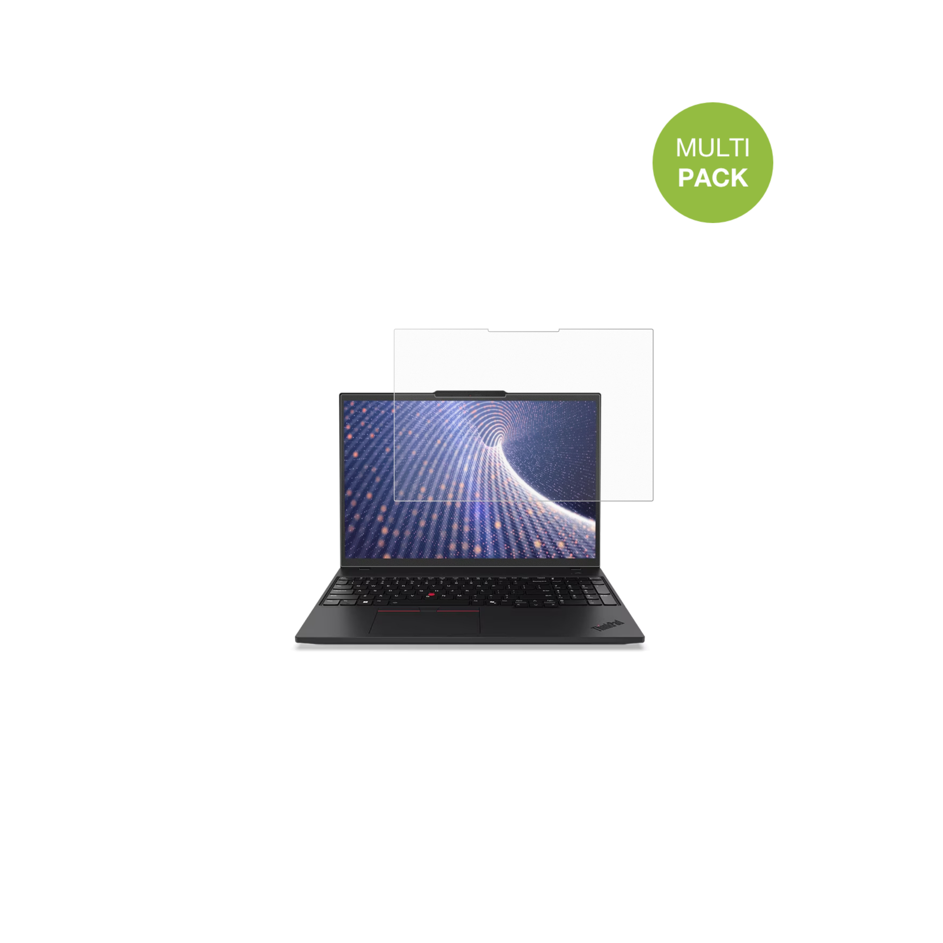 LenovoThinkPad P16s Gen 4 16 Zoll mit aufgebrachter dipos Displayschutzfolie, die lästige Fingerabdrücke minimiert