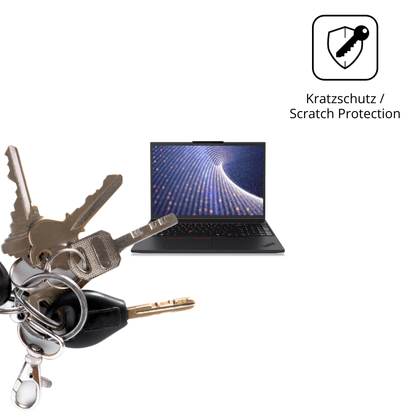 Schutz gegen Kratzer auf dem Lenovo ThinkPad P16s Gen 4 16 Zoll Glas durch Schlüssel oder Ähnliches