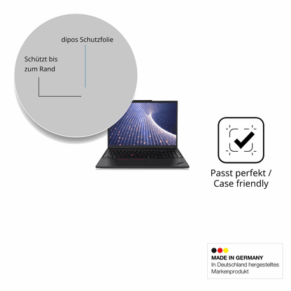Schutzglasfolie mit optimaler Passform, zur Verwendung mit Hüllen geeignet