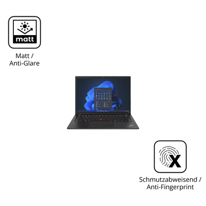 Dünne und entspiegelnde Folie passend zugeschnitten für Lenovo ThinkPad T14 Gen 4 14 Zoll