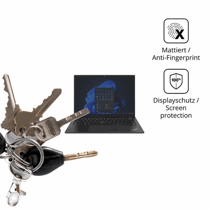 dipos Displayschutz für Lenovo ThinkPad T14 Gen 4 14 Zoll, mattierte Oberfläche, Blickschutzfilter und perfekter Passform