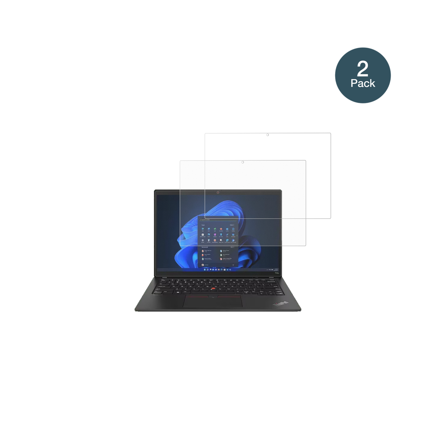 LenovoThinkPad T14 Gen 4 14 Zoll mit aufgebrachter dipos Panzerfolie, die lästige Fingerabdrücke minimiert