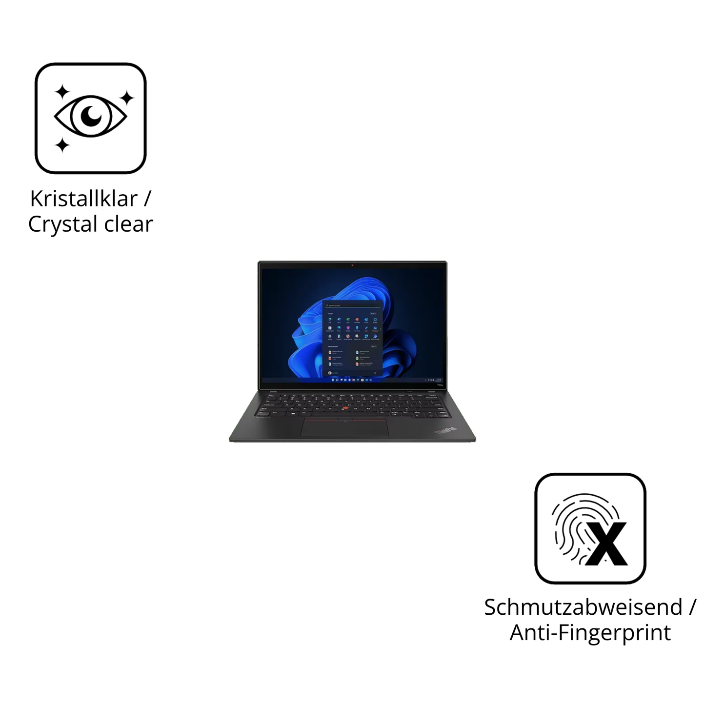 Flexible TPU-Folie passend zugeschnitten für Lenovo ThinkPad T14 Gen 4 14 Zoll, vollständige Abdeckung
