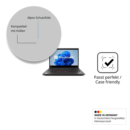 Schutzfolie mit optimaler Passform, zur Verwendung mit Hüllen geeignet