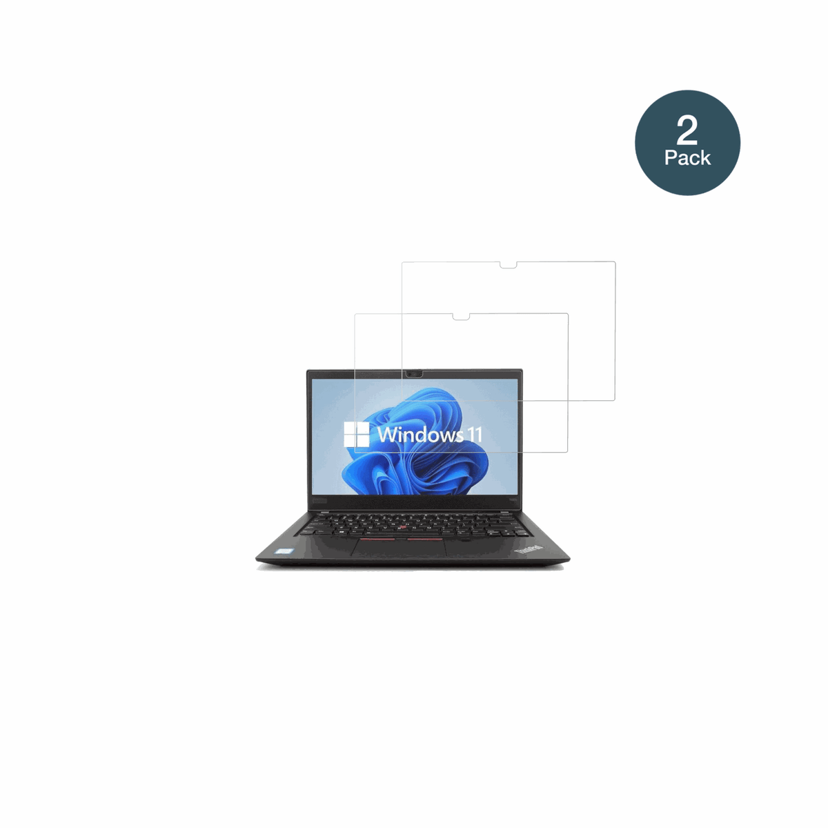 LenovoThinkPad T14s Gen 1 mit aufgebrachter dipos Panzerfolie, die lästige Fingerabdrücke minimiert
