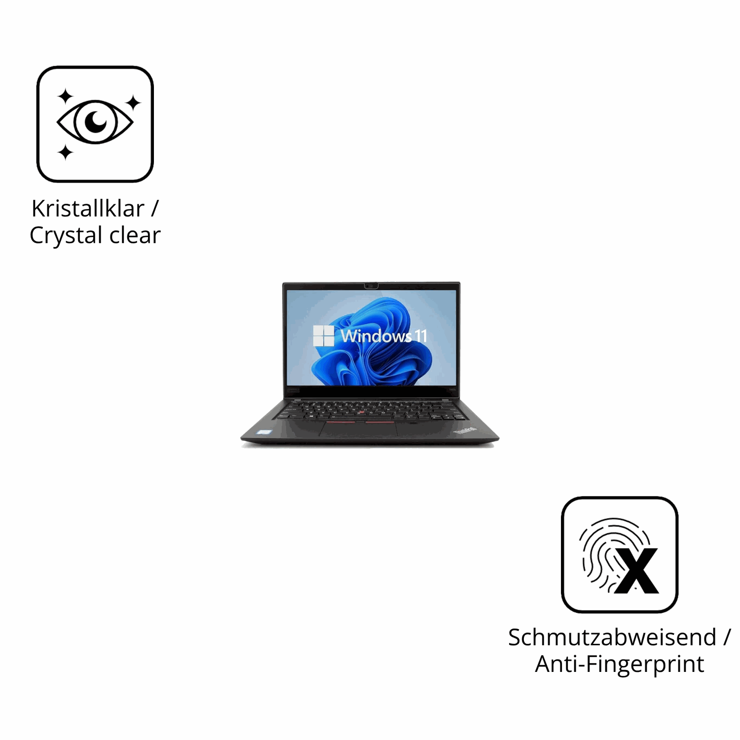 Flexible TPU-Folie passend zugeschnitten für Lenovo ThinkPad T14s Gen 1, vollständige Abdeckung