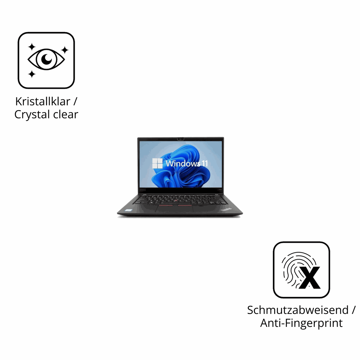 Flexible TPU-Folie passend zugeschnitten für Lenovo ThinkPad T490s, vollständige Abdeckung