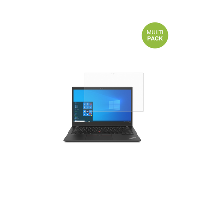 LenovoThinkPad T14s Gen 2 mit aufgebrachter dipos Displayschutzfolie, die lästige Fingerabdrücke minimiert