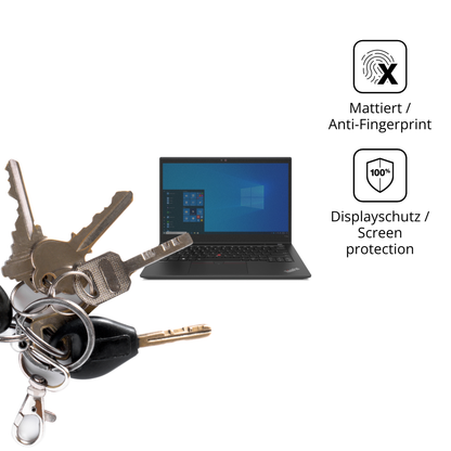 dipos Displayschutz für Lenovo ThinkPad T14s Gen 2, mattierte Oberfläche, Blickschutzfilter und perfekter Passform