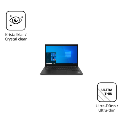 Dünne und klare Folie passend zugeschnitten für Lenovo ThinkPad T14s Gen 2