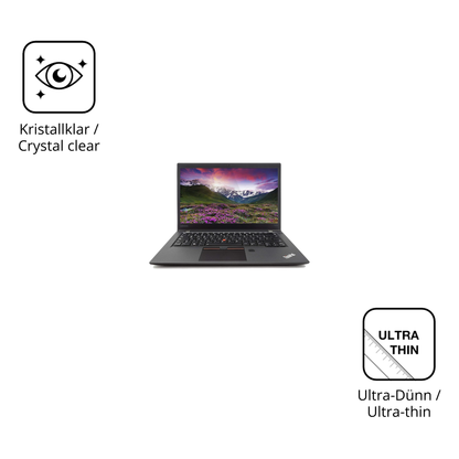 Dünne und klare Folie passend zugeschnitten für Lenovo Thinkpad T470s
