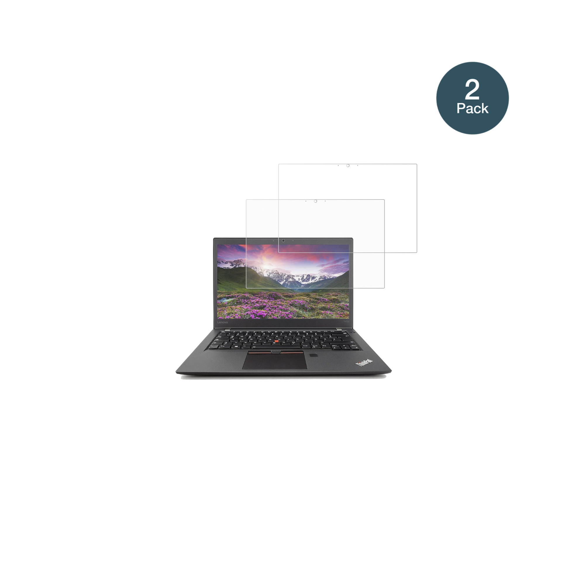 LenovoThinkpad T470s mit aufgebrachter dipos Panzerfolie, die lästige Fingerabdrücke minimiert