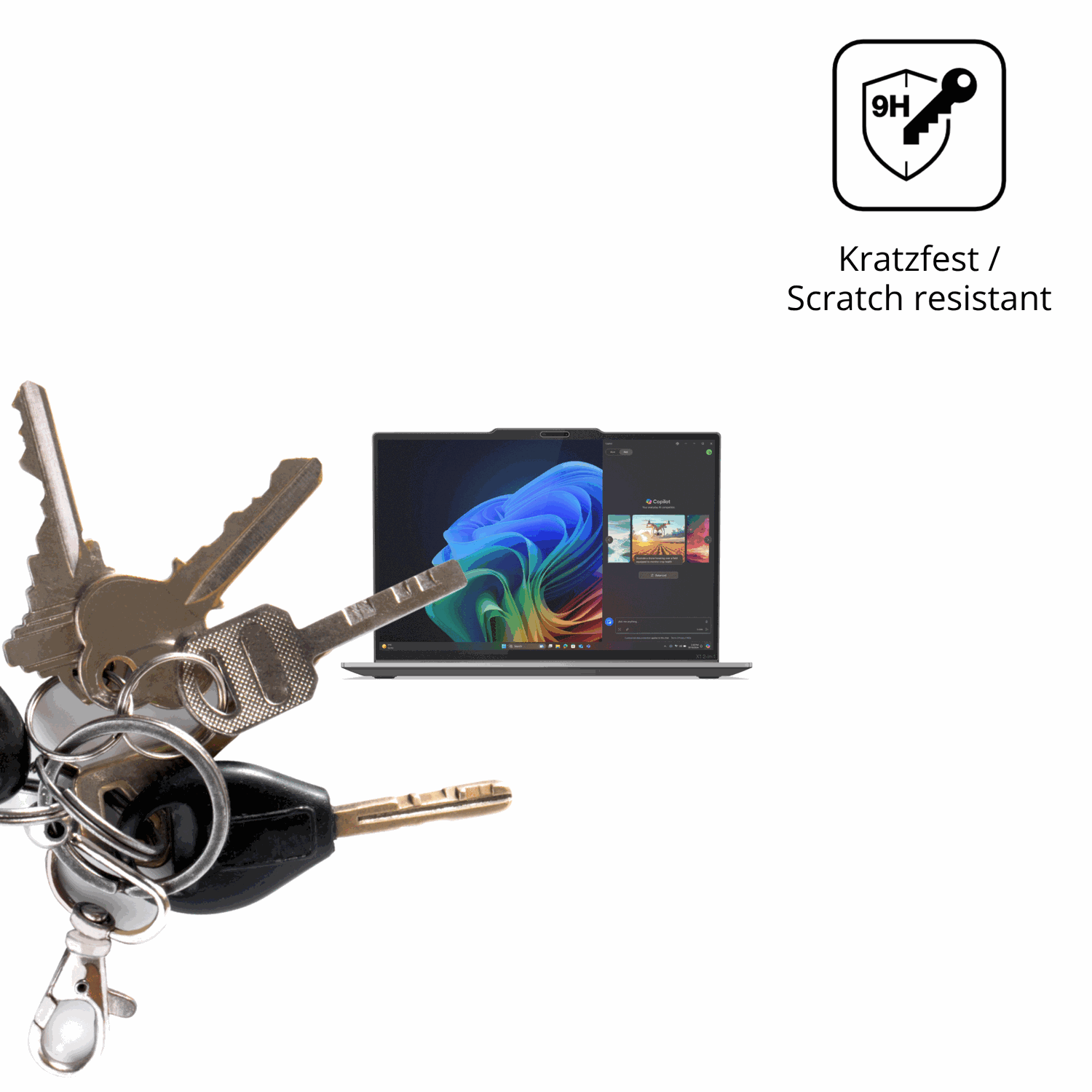 dipos Displayschutz für Lenovo ThinkPad X1 2-in-1 Gen 10, mattierte Oberfläche, robuste Festigkeit und perfekte Passform