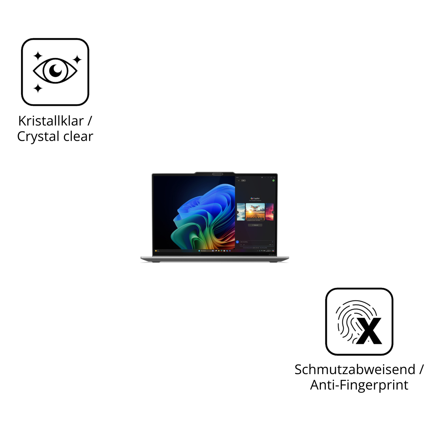 Flexible TPU-Folie passend zugeschnitten für Lenovo ThinkPad X1 2-in-1 Gen 10, vollständige Abdeckung