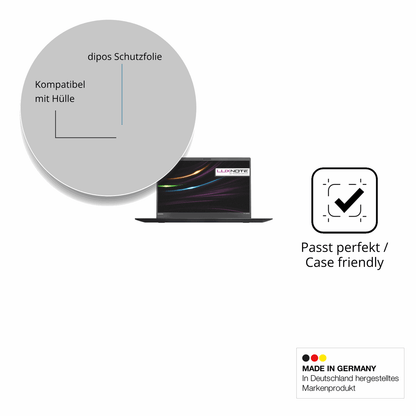 Schutzfolie mit optimaler Passform, zur Verwendung mit Hüllen geeignet