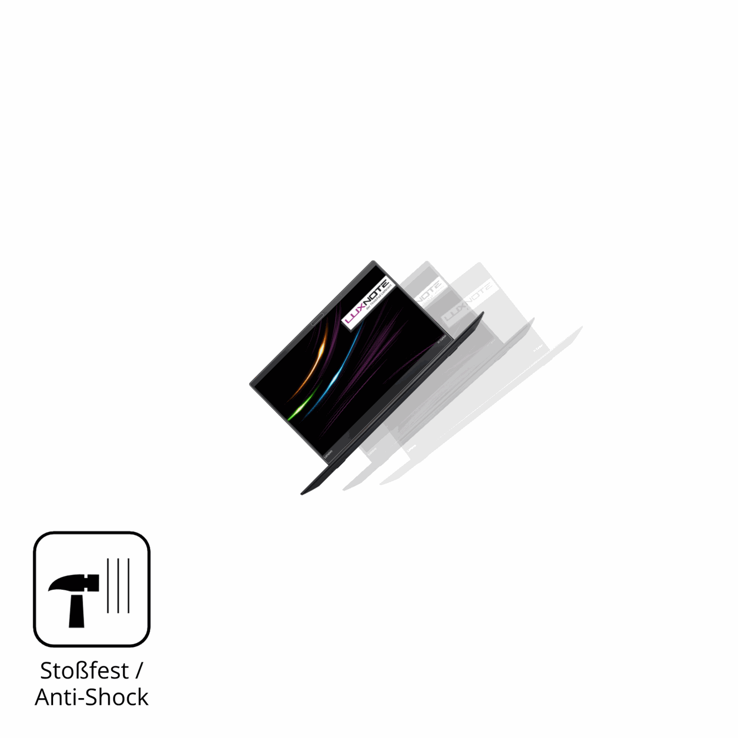 Schutz gegen Kratzer auf dem Lenovo ThinkPad X1 Carbon Gen 6 Glas durch Schlüssel, Stöße gegen die Tischkante oder Stürze